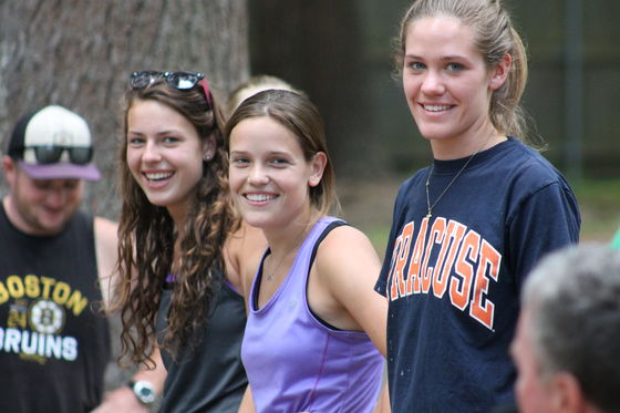 Kelly on the right with her sisters, Kate and Mary